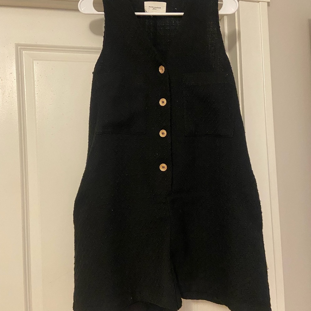 Pomander Place Black Jumpsuit Elegant Design
